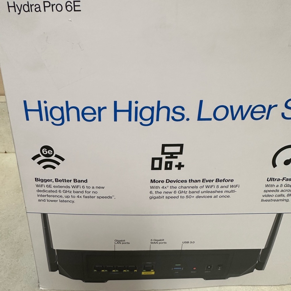 Linksys Hydra Pro 6E tri band mesh router - Picture 4 of 7